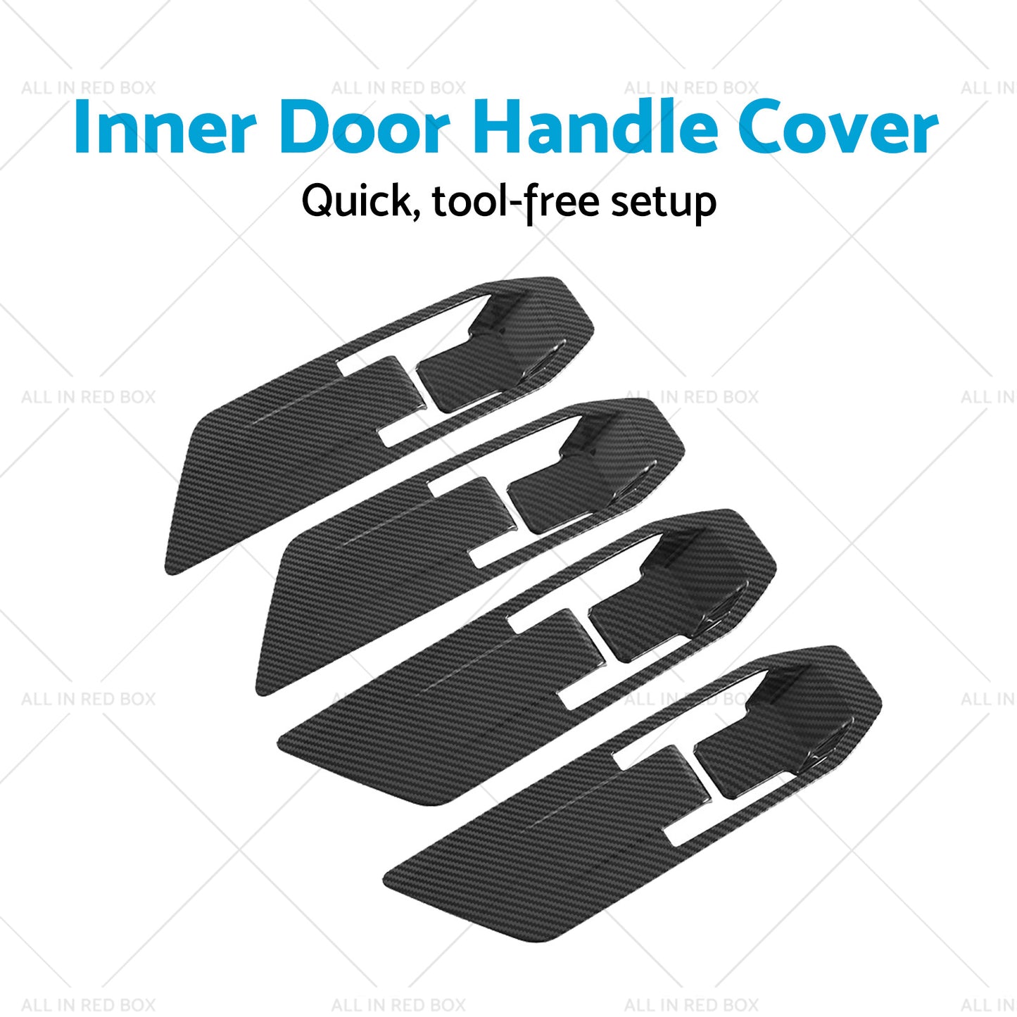 {{ Carbon Fiber Inner Door Handle Cover Suitable For Mitsubishi Triton L200 23-25 }} - Buy Car Parts Online at {{ Kaka Auto Parts }}.