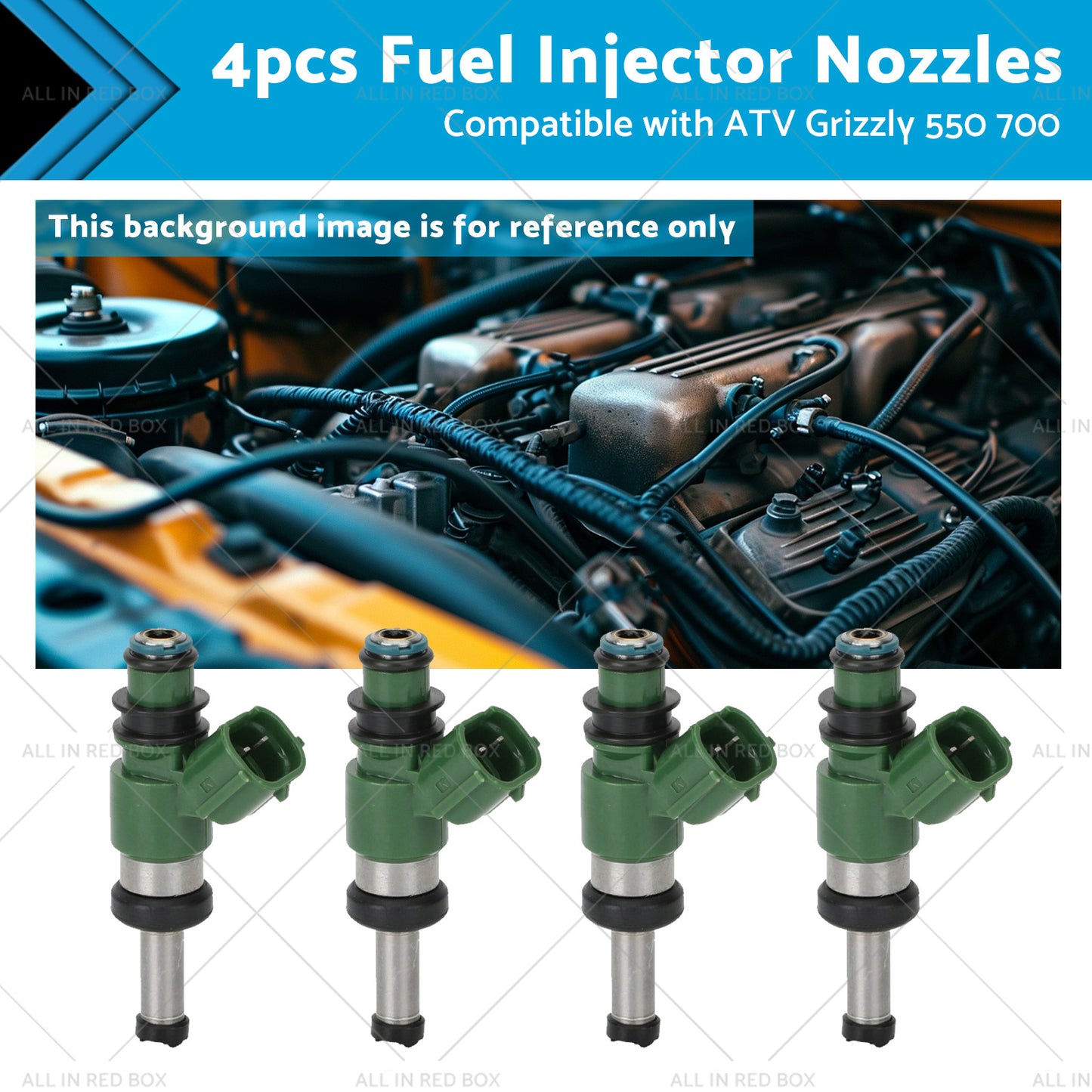 {{ 3B4-13761-00-00 4pcs Fuel Injector Nozzles Suitablefor ATV Grizzly 550 700 07-17 }} - Buy Car Parts Online at {{ Kaka Auto Parts }}.