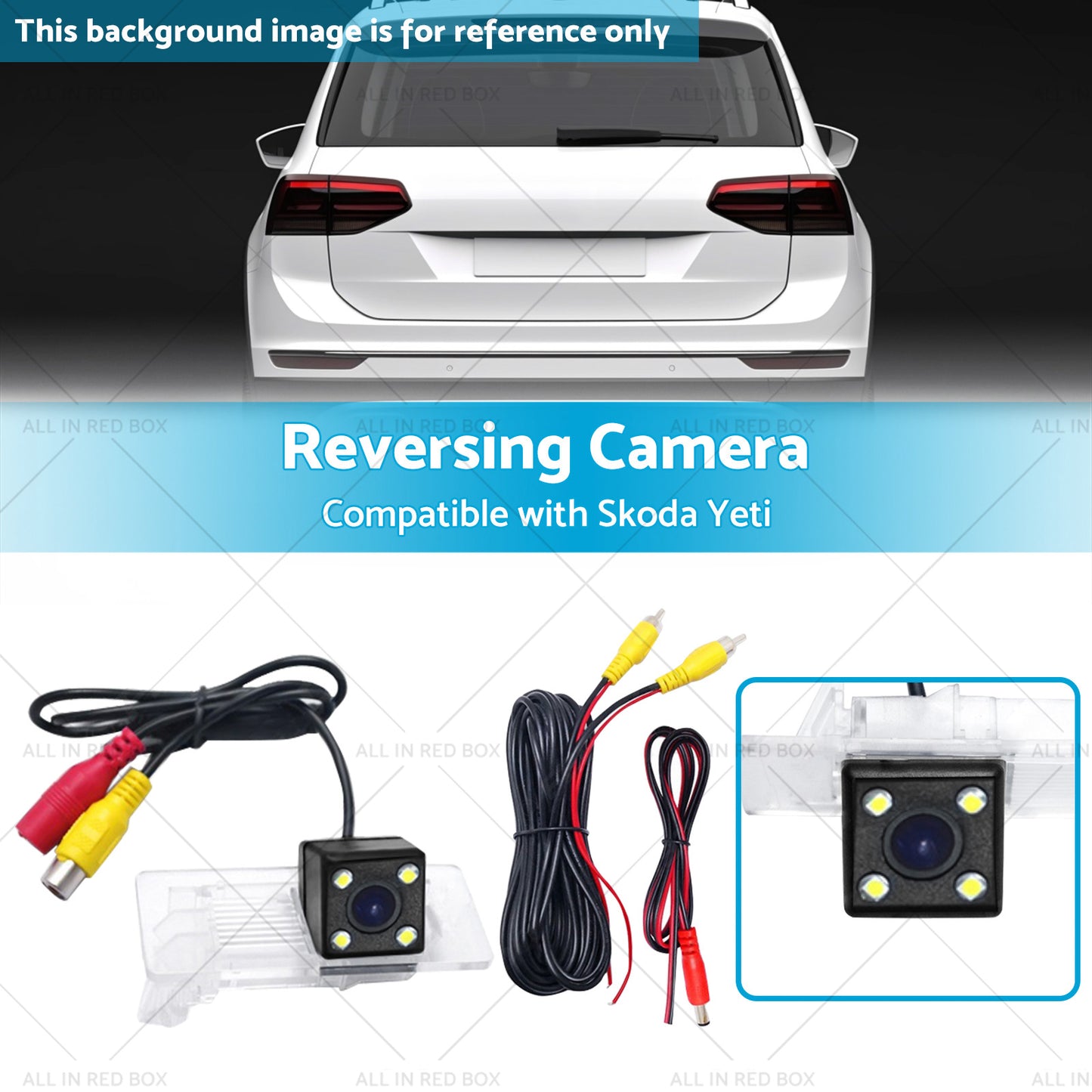 {{ Reversing Camera Suitable For Skoda Yeti Rapid Octavia III Kodiaq VW Touareg }} - Buy Car Parts Online at {{ Kaka Auto Parts }}.