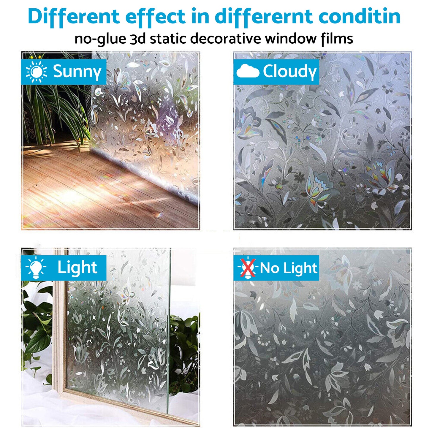 {{ Window Film Suitable For Flat Glass Surfaces Homes Offices Kitchens UV PVC }} - Buy Car Parts Online at {{ Kaka Auto Parts }}.