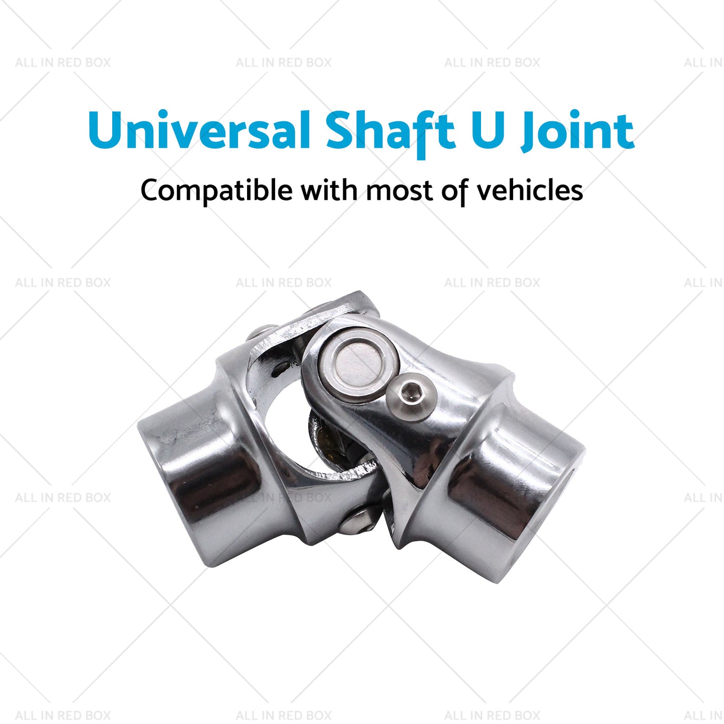 {{ 3 or 4 inch Round x 3 or 4 inch Round Stainless Steel Universal Single Steering Shaft U Joint }} - Buy Car Parts Online at {{ Kaka Auto Parts }}.