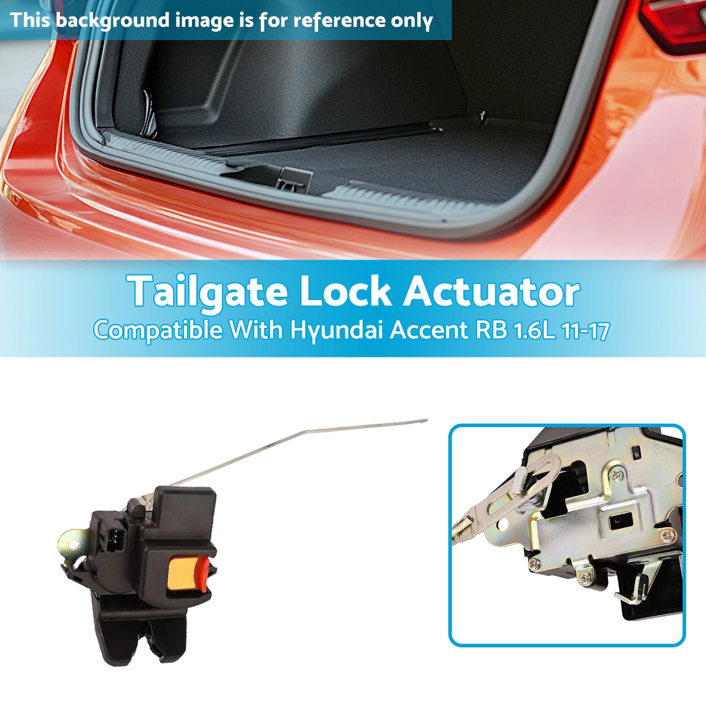 {{ Tailgate Lock Actuator Suitable For Hyundai Accent RB Sedan 1.6 Petrol 2011-2017 }} - Buy Car Parts Online at {{ Kaka Auto Parts }}.