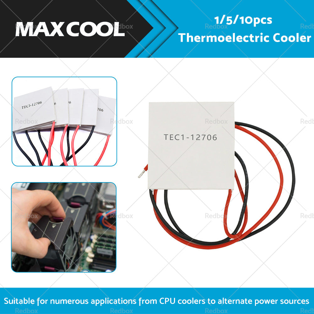 {{ 1 / 5 / 10 PCS TEC1-12706 Heatsink Thermoelectric Peltier Module Cooler Plate }} - Buy Car Parts Online at {{ Kaka Auto Parts }}.