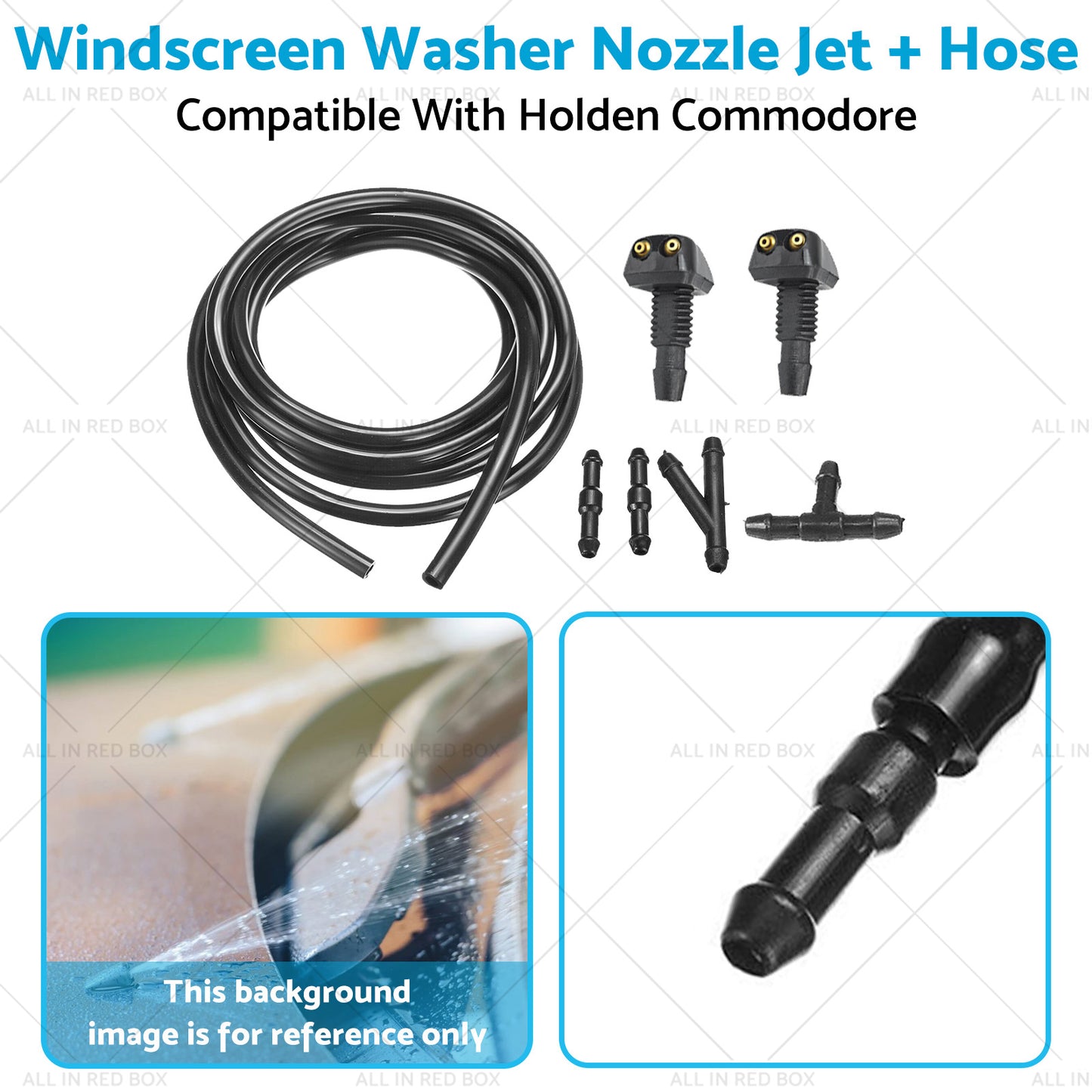 Windscreen Washer Nozzle Jet Hose Kit Suitable For Holden Commodore VB VC VH VK