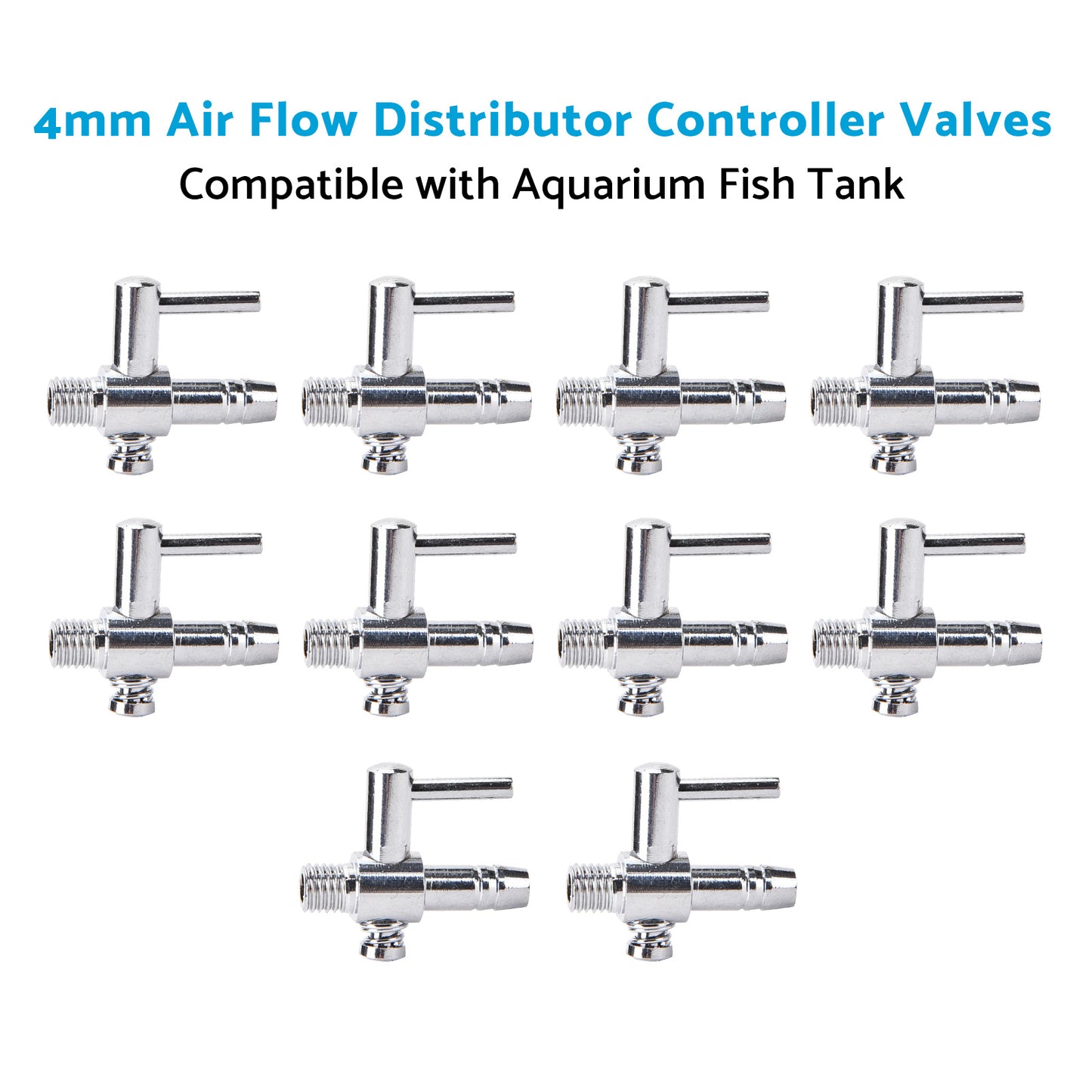 4mm Air Flow Distributor Controller Valves Suitable for Aquarium Fish Tank
