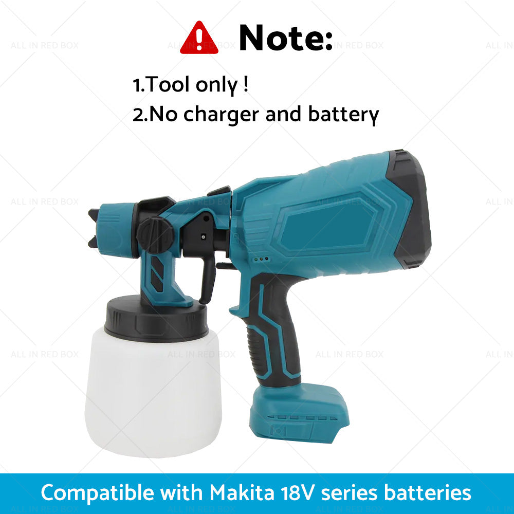 Electric Spray Gun Cordless Paint Airless Sprayer Suitable For Makita Battery