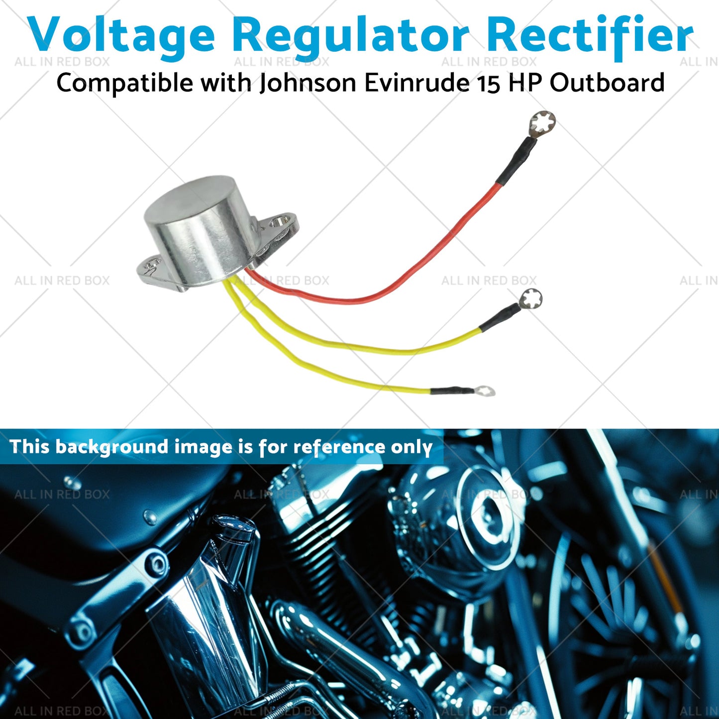 {{ Voltage Regulator Rectifier 3 Wire Suitable for Johnson Evinrude 15 HP Outboard }} - Buy Car Parts Online at {{ Kaka Auto Parts }}.