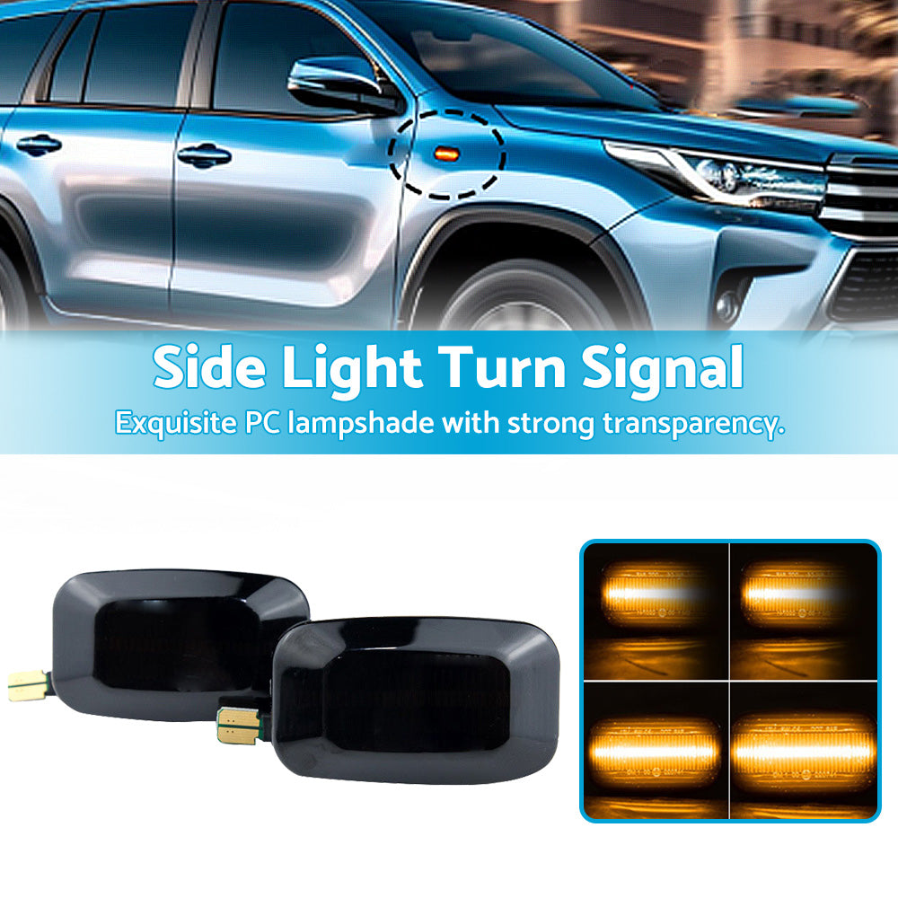 {{ Pair LED Side Indicator Flasher Light Suitable For Toyota Hilux sr5 vigo Corolla }} - Buy Car Parts Online at {{ Kaka Auto Parts }}.