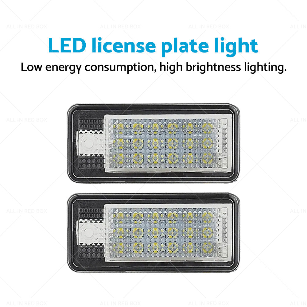 {{ Suitable For Audi A3 A4 S4 B6 B7 LED License Number Plate Light Error Free Units }} - Buy Car Parts Online at {{ Kaka Auto Parts }}.