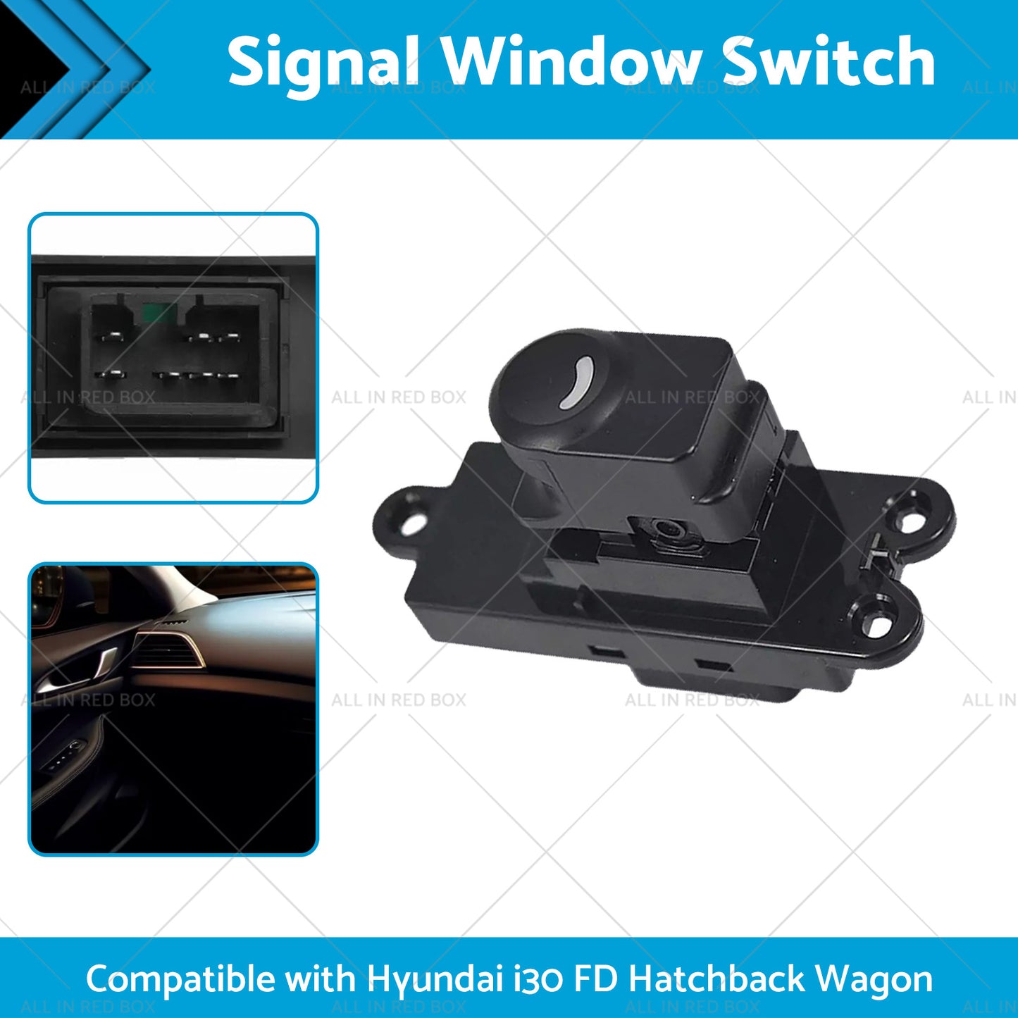 {{ Rear Door Window Switch Suitable For Hyundai I30 FD Hatchback Wagon 2007-2012 }} - Buy Car Parts Online at {{ Kaka Auto Parts }}.