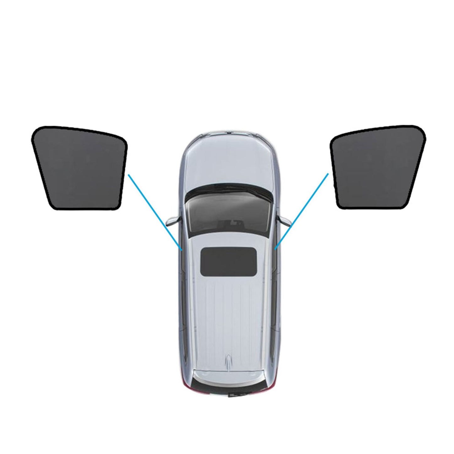 Magnetic Mesh Sun Blind Shades Suitable for Audi Q5 8R 2009–2016 On Front Rear