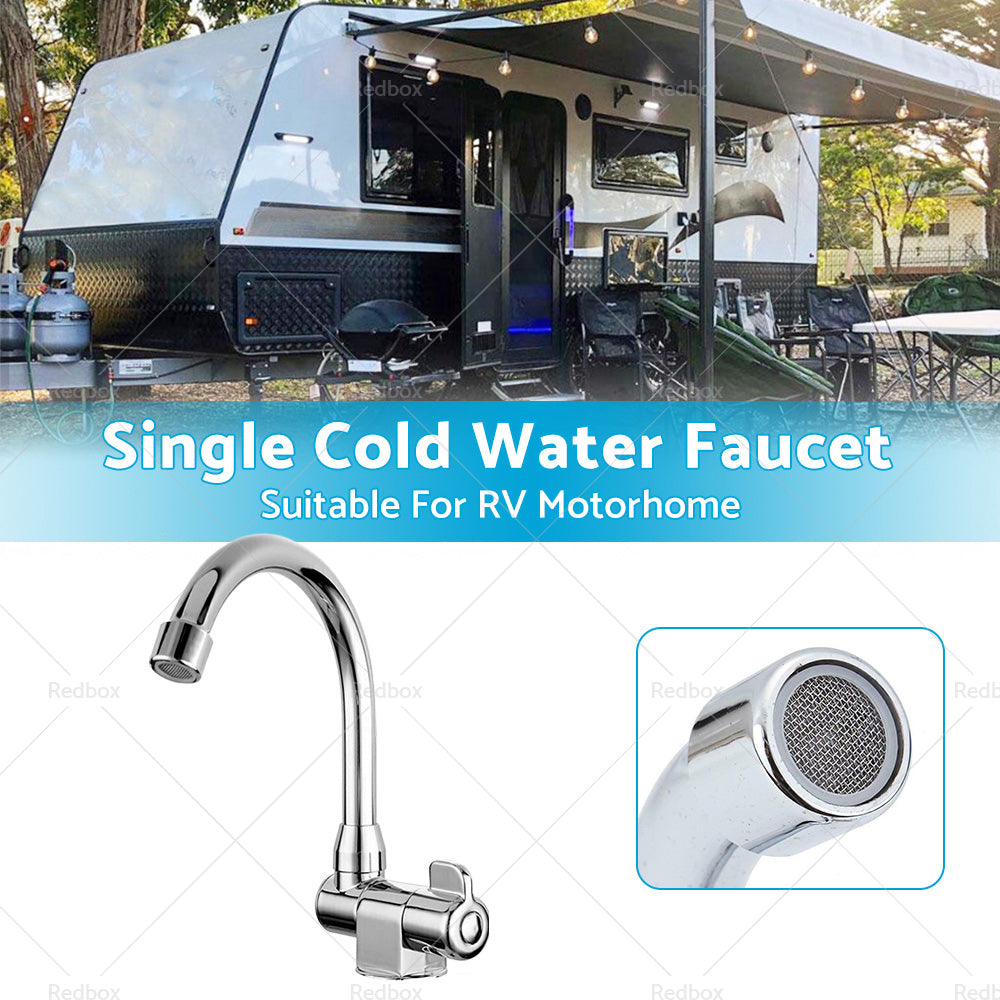 {{ For RV Motorhome Faucet Single Cold Water Tap 360 Degree Rotation 1 or 2in Mounting }} - Buy Car Parts Online at {{ Kaka Auto Parts }}.