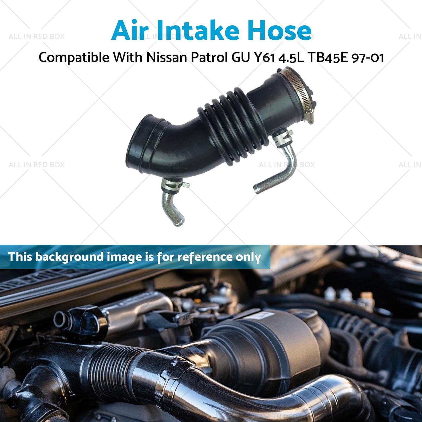 Air Intake Hose Pipe Suitable For Nissan Patrol GU Y61 Petrol 4.5L TB45E 1997-01