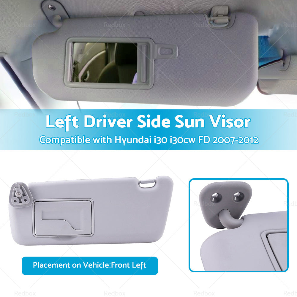 Left Passenger Side Sun Visor Shade Suitable For Hyundai i30 i30cw FD 2007-2012