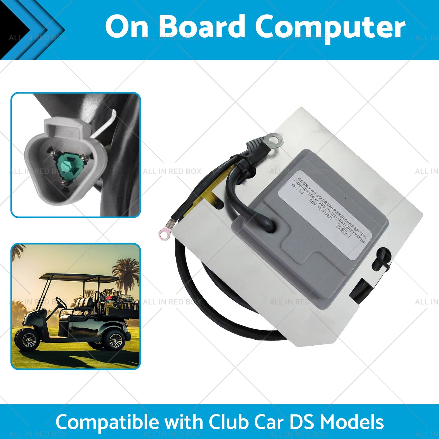 {{ 101909901 On Board Computer 48V OBC Cart Suitable for Club Car DS Models 98-04 }} - Buy Car Parts Online at {{ Kaka Auto Parts }}.