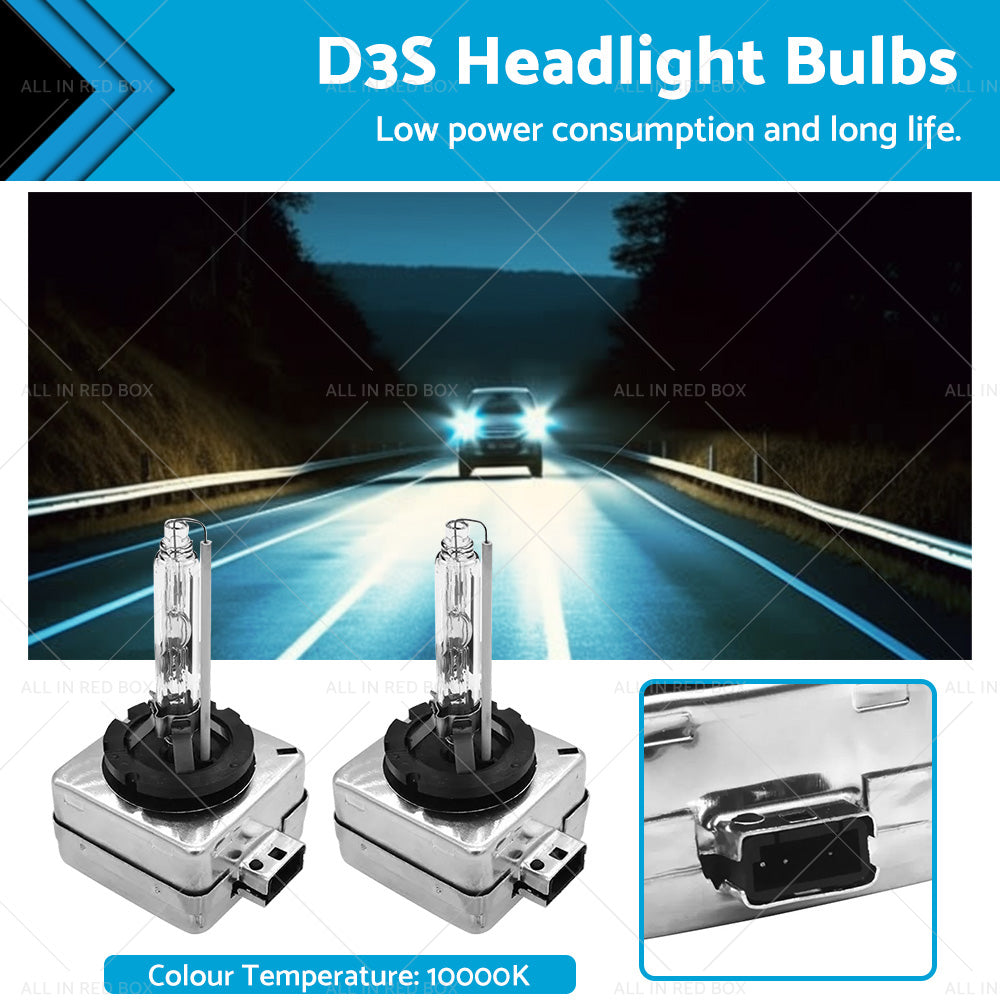 D3S 10000K H or DHID Xenon Headlight Bulbs Globes Suitable For Audi Land Rover Kia