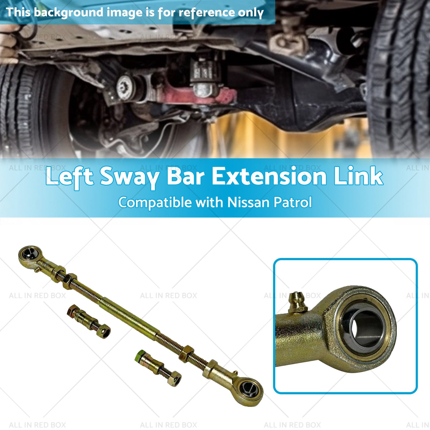 {{ LH Rear Sway Bar Extension Link for 2 inch - 8 inch Suitable for Nissan Patrol GU GQ }} - Buy Car Parts Online at {{ Kaka Auto Parts }}.