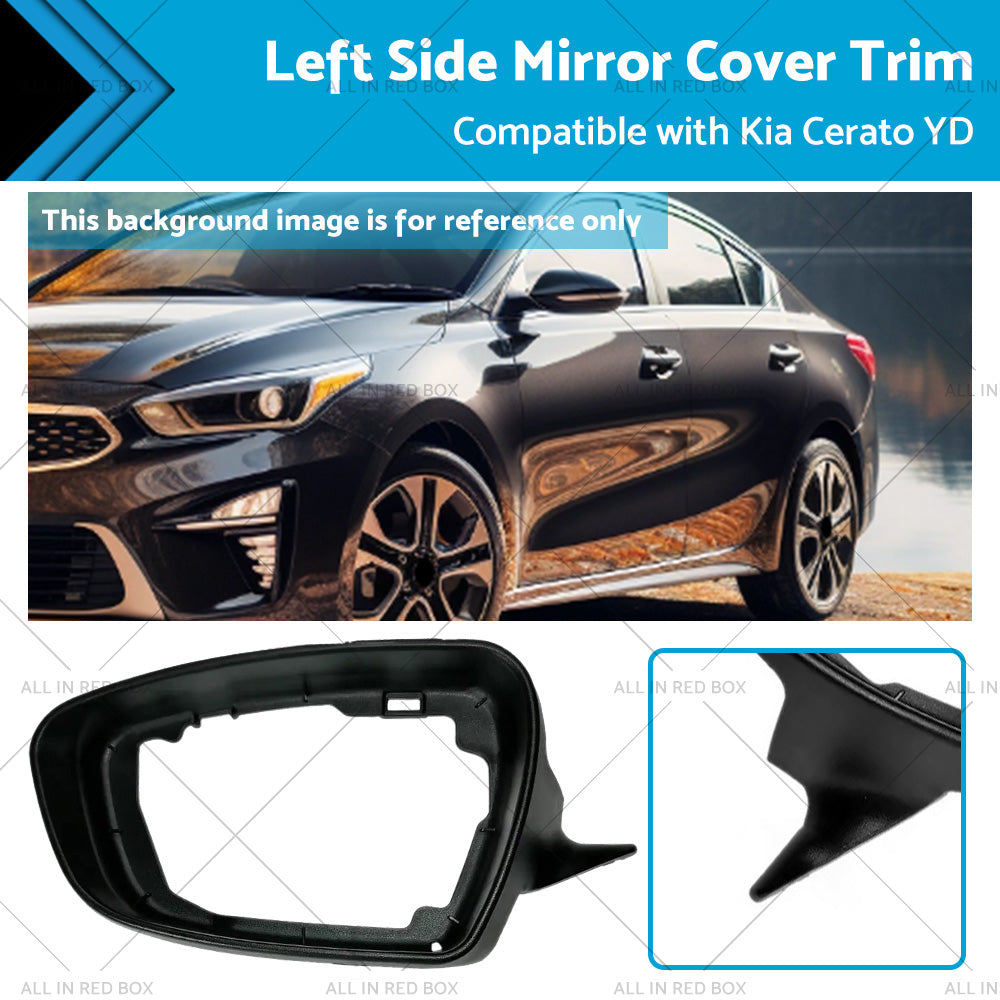 {{ Left Side Mirror Cover Trim Suitable for ?Kia Cerato YD 2013-2018 Matte Black }} - Buy Car Parts Online at {{ Kaka Auto Parts }}.