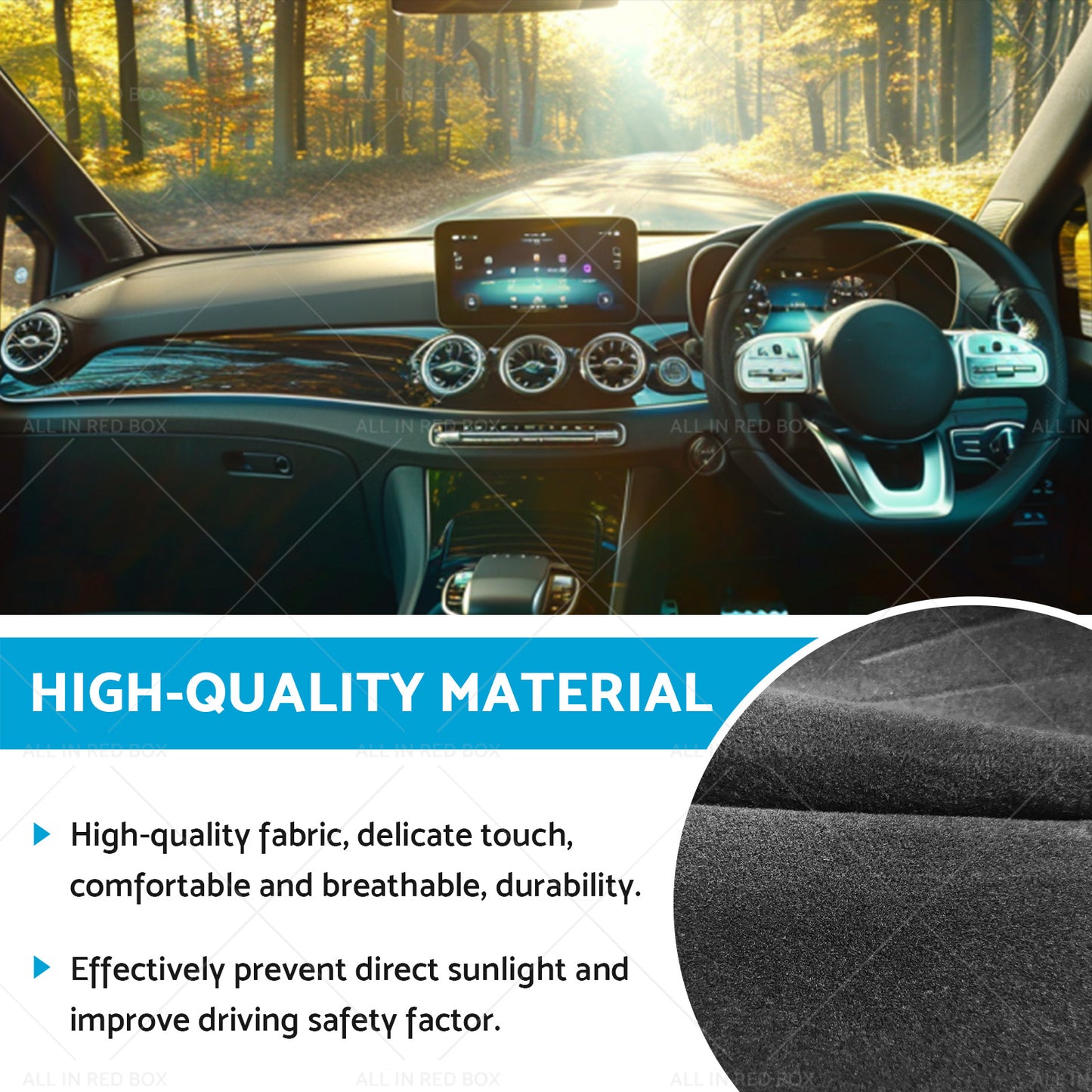 {{ Dashboard Cover Suitable for Mercedes Vito Chassis 447 7 or 2014-On Black Dash Mat }} - Buy Car Parts Online at {{ Kaka Auto Parts }}.