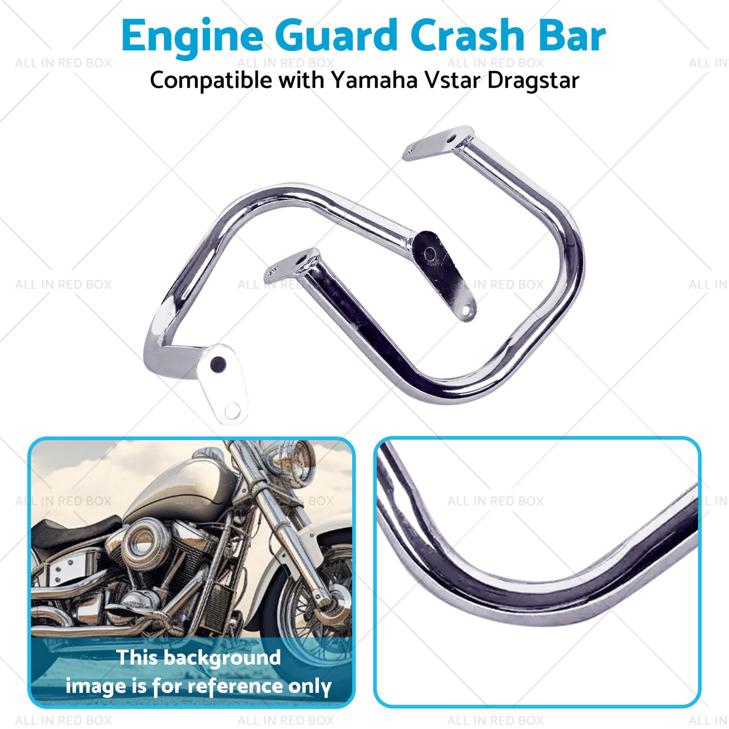 {{ Engine Guard Highway Crash Bar Chrome For Yamaha V-Star XVS400 XVS650 1998-2016 }} - Buy Car Parts Online at {{ Kaka Auto Parts }}.