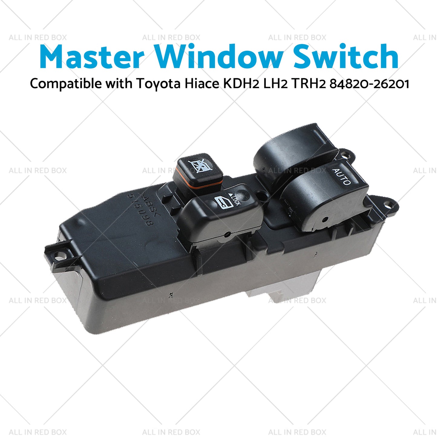 {{ 1x Master Window Switch Suitable For Toyota Hiace KDH2 84820-26201 }} - Buy Car Parts Online at {{ Kaka Auto Parts }}.