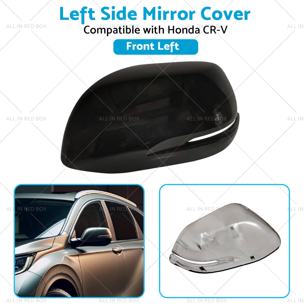 {{ LH Mirror Cover Housing Cap Suitable for Honda CR-V 12- NH731P Crystal Black }} - Buy Car Parts Online at {{ Kaka Auto Parts }}.