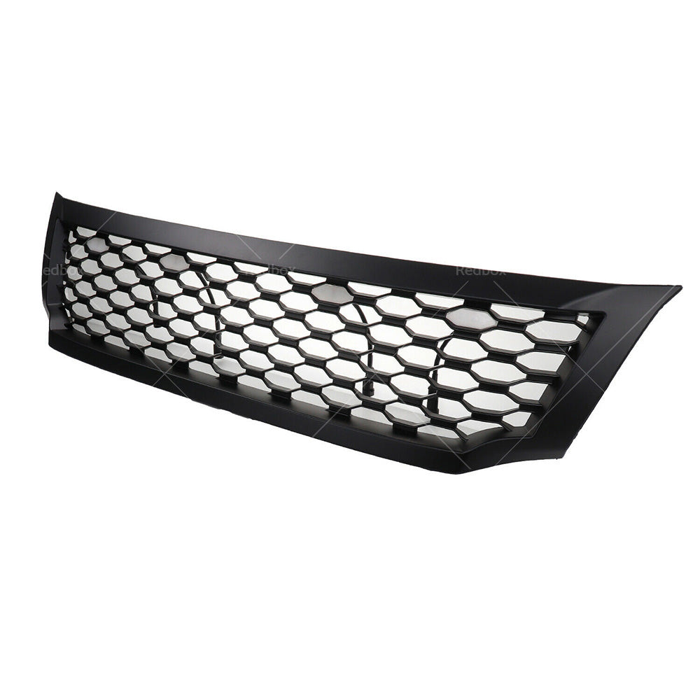 Black Bumper Bar Grille Mesh and LED Light Fits for Nissan NAVARA NP300 D23 15-20