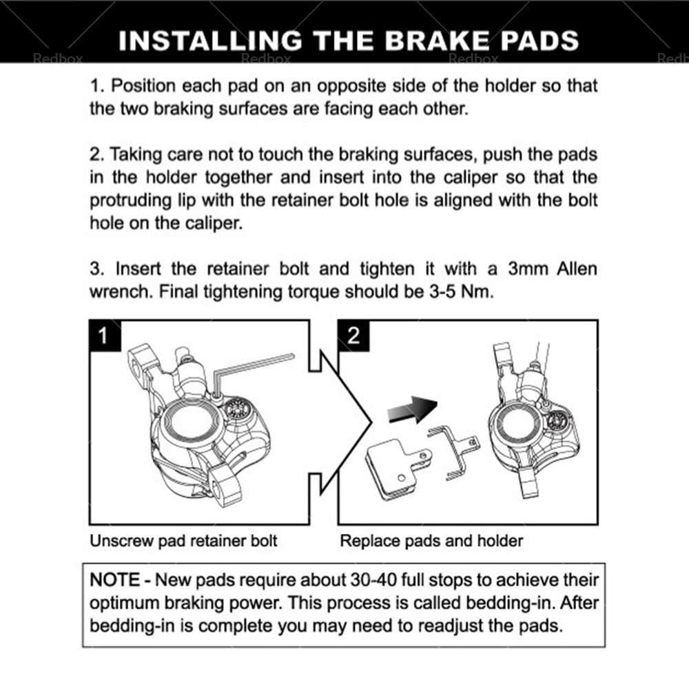 Tektro E10. 11 High Performance Metal Ceramic Compound Brake Pad Return Spring