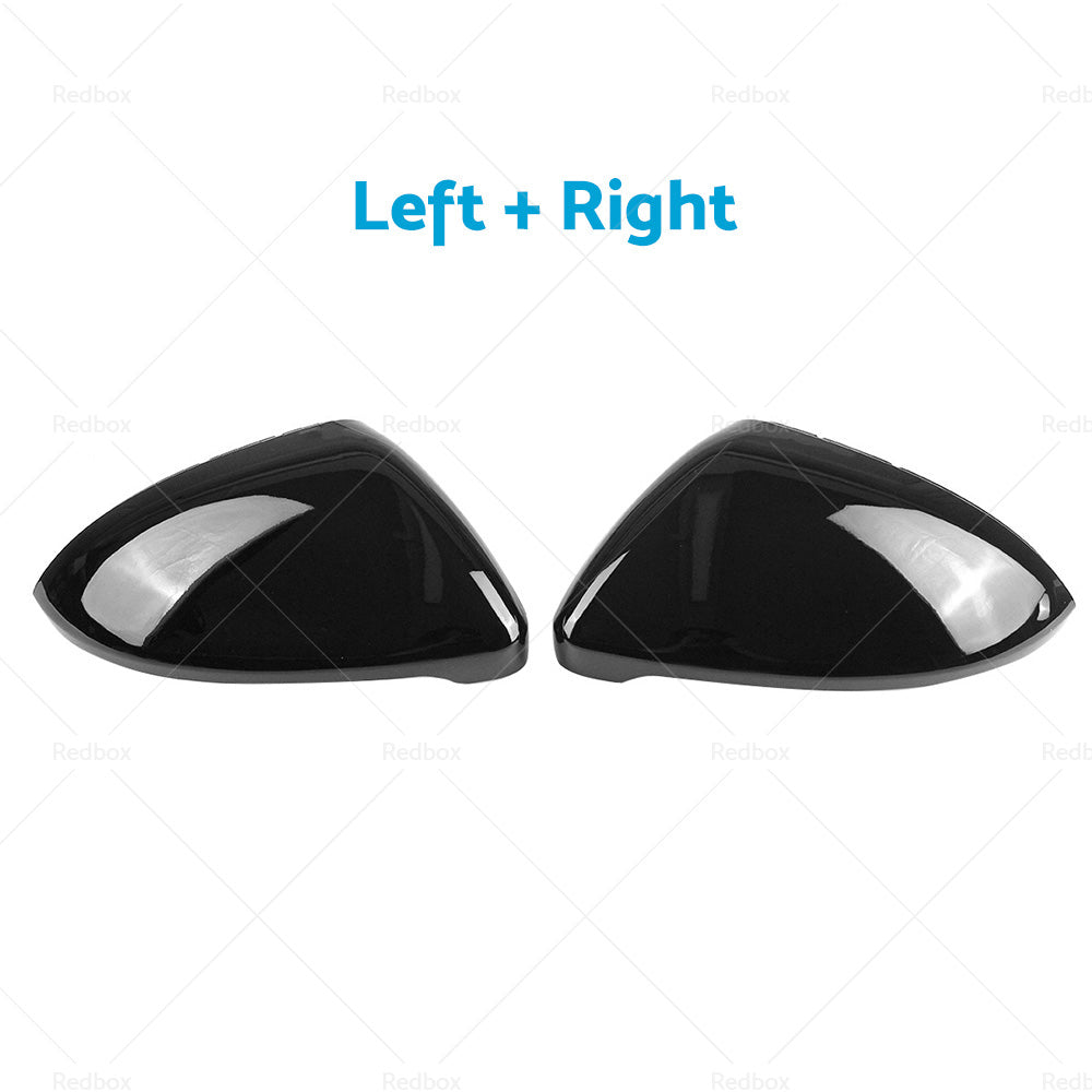 Glossy Black Mirror Cover Cap Suitable For Volkswagen VW Golf 7 MK7 R Gti 14-19