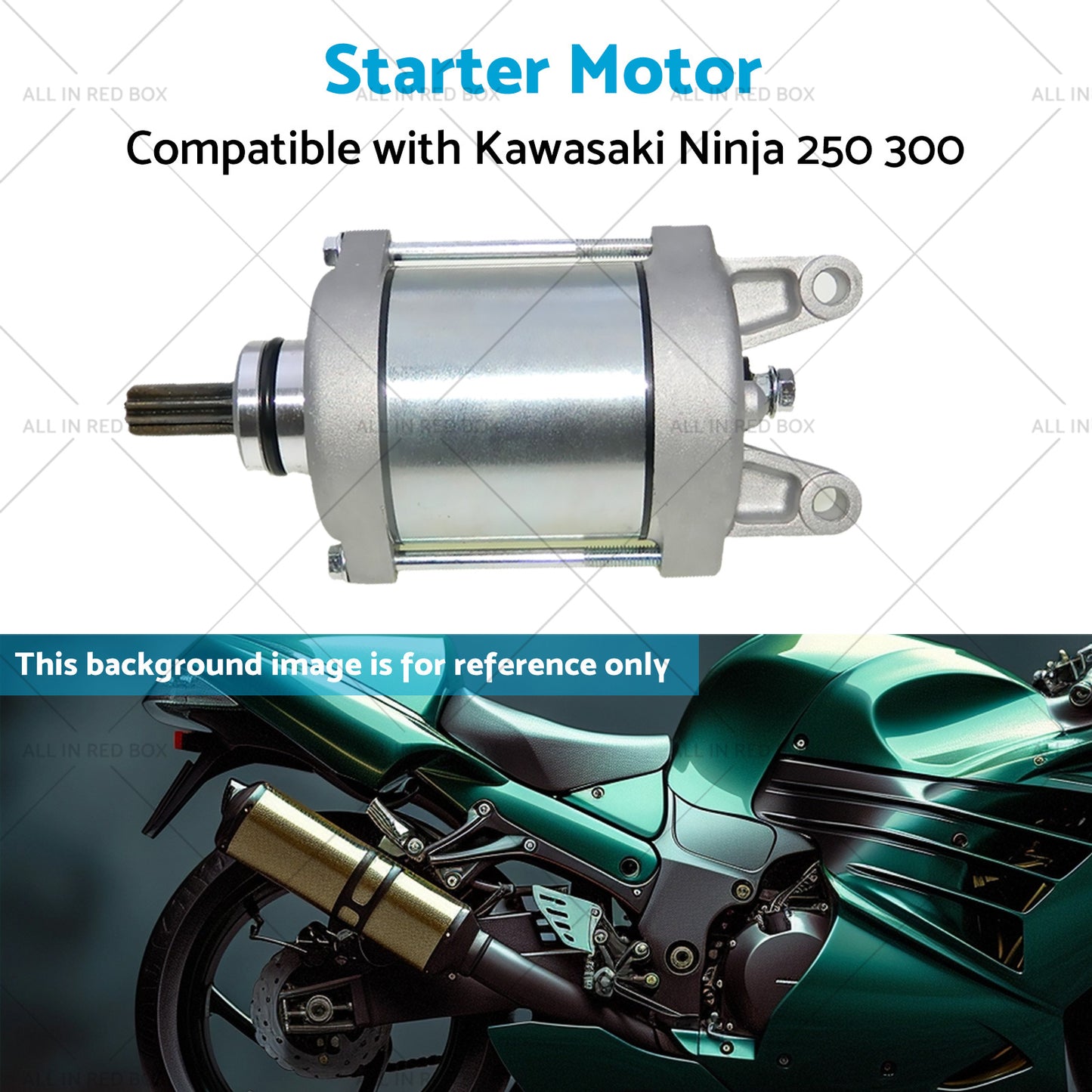 {{ 21163-0717 Starter Motor Suitable for Kawasaki Ninja 250 300 Versys-X 250 13-20 }} - Buy Car Parts Online at {{ Kaka Auto Parts }}.