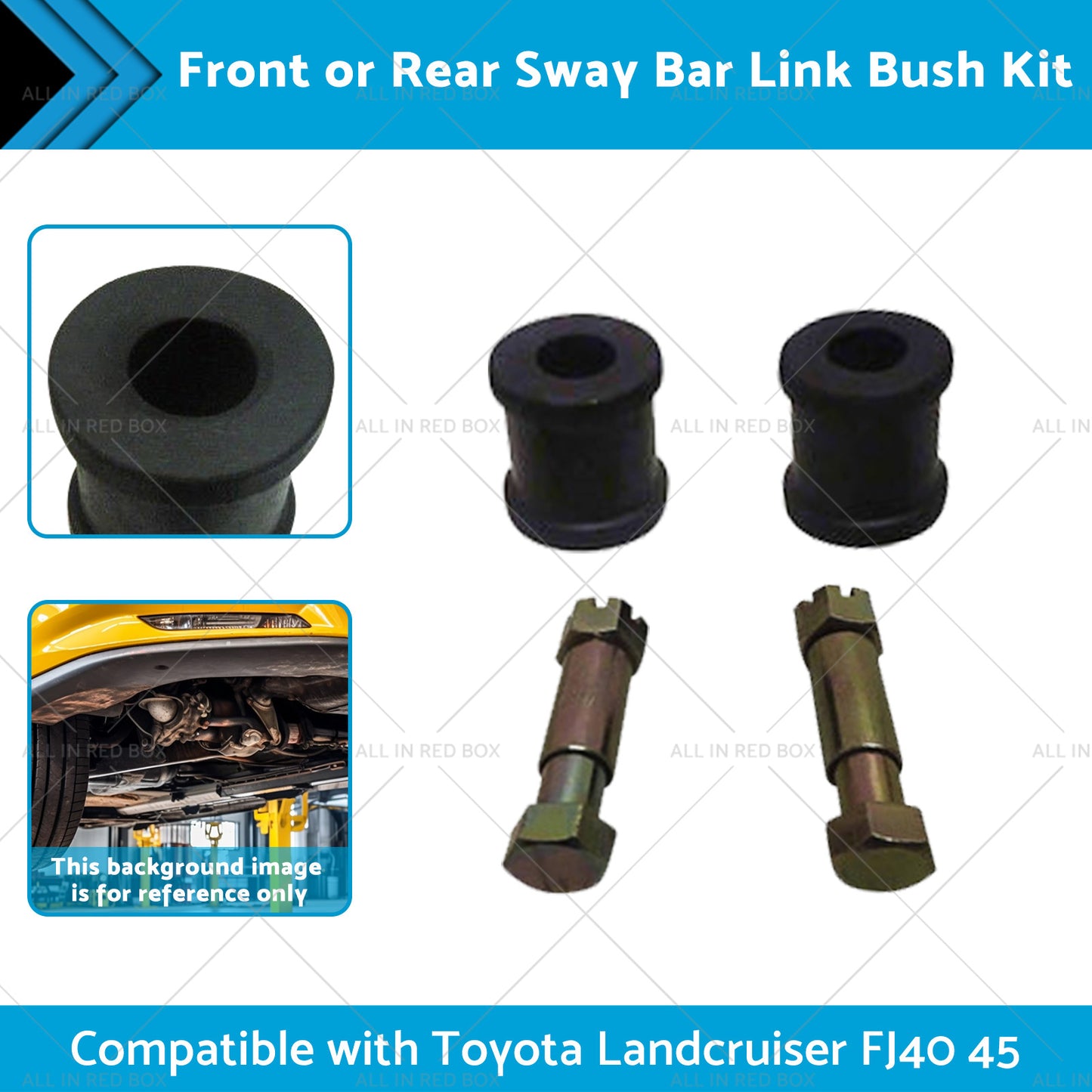 {{ 2x Sway Bar Link Bush Front or Rear Suitable for Toyota Landcruiser 45 FJ40 }} - Buy Car Parts Online at {{ Kaka Auto Parts }}.