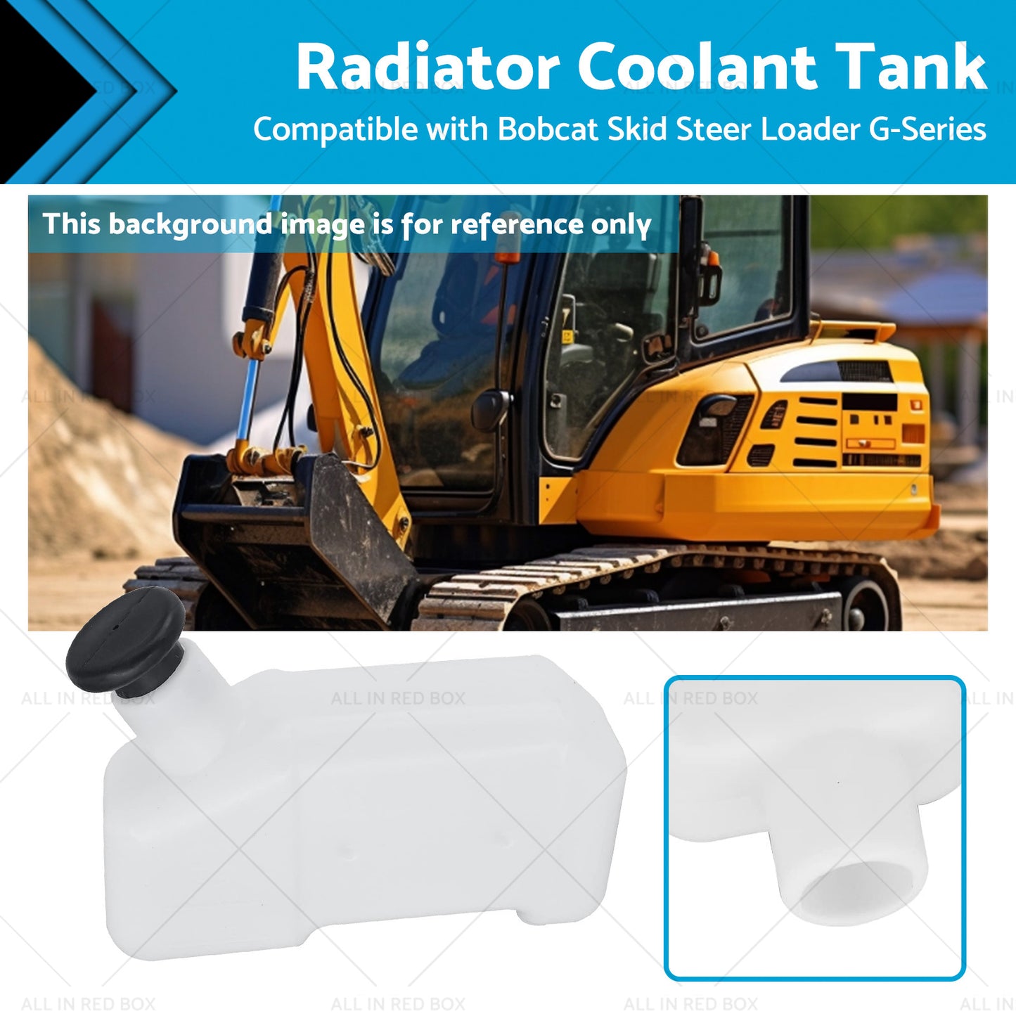 {{ Radiator Water Coolant Reservoir Tank Suitablefor Bobcat 653 742 743 751 6576660 }} - Buy Car Parts Online at {{ Kaka Auto Parts }}.