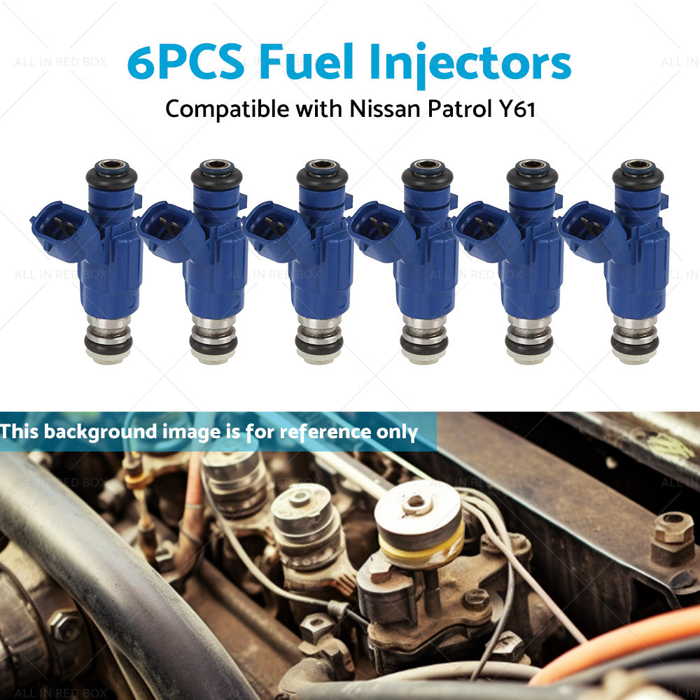 {{ 6PCS Fuel Injector Suitable For Nissan Patrol Y61 TB48DE RB25DET 16600-AA500 }} - Buy Car Parts Online at {{ Kaka Auto Parts }}.