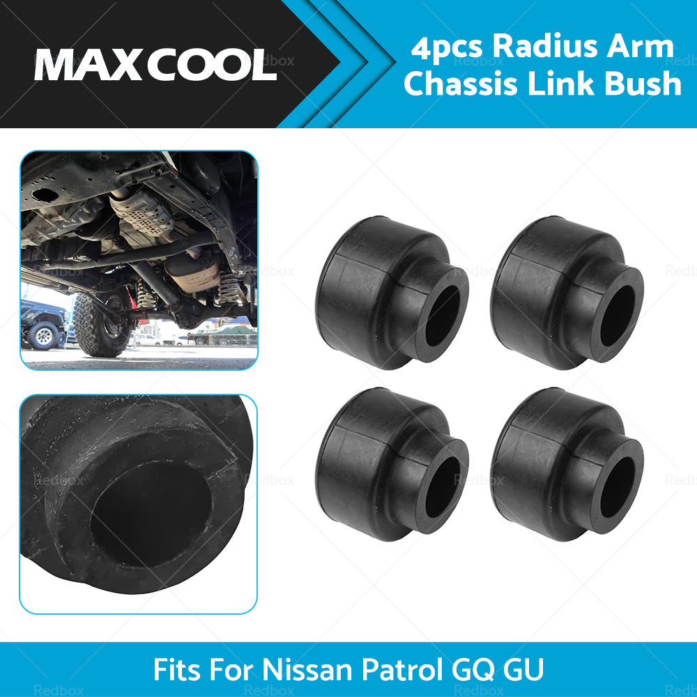 {{ Set of 4 Radius Arm Chassis Link Bush For Nissan Patrol GQ Y60 GU Y61 1988-2016 }} - Buy Car Parts Online at {{ Kaka Auto Parts }}.