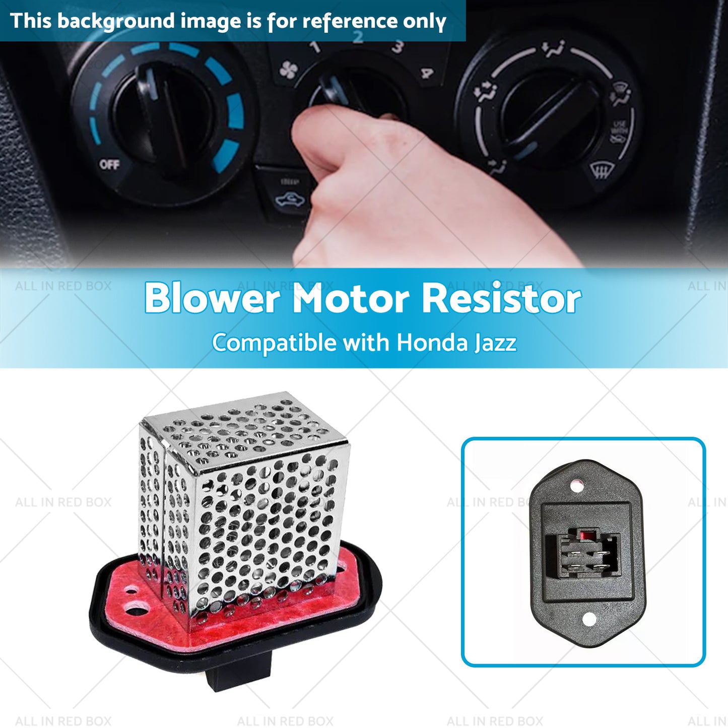 {{ Blower Motor Regulator Resistor Heater Transistor Suitable for Honda Jazz 09-12 }} - Buy Car Parts Online at {{ Kaka Auto Parts }}.