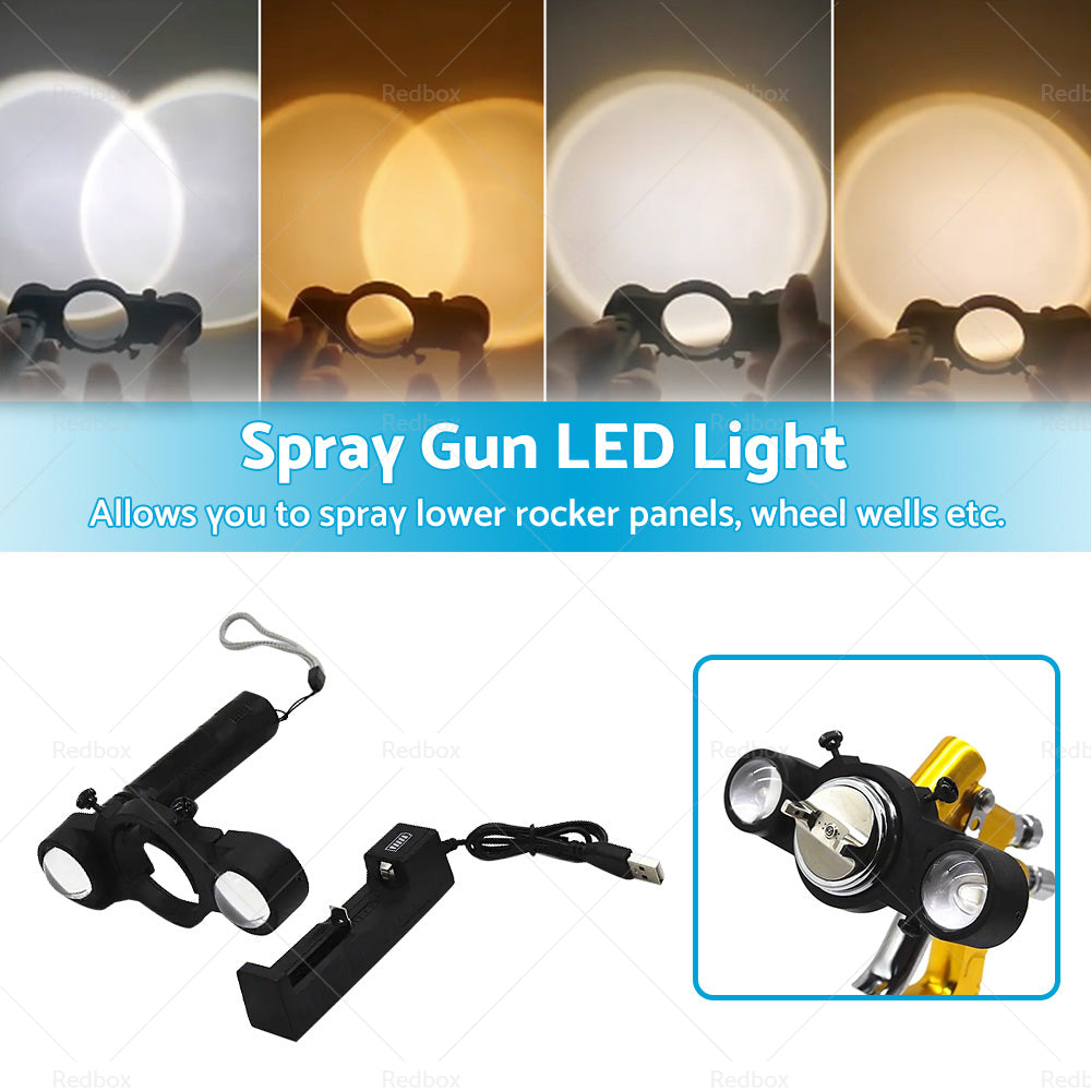 Paint Spary Gun LED Light Automotive Paint Gun LED Light Universal Fitment