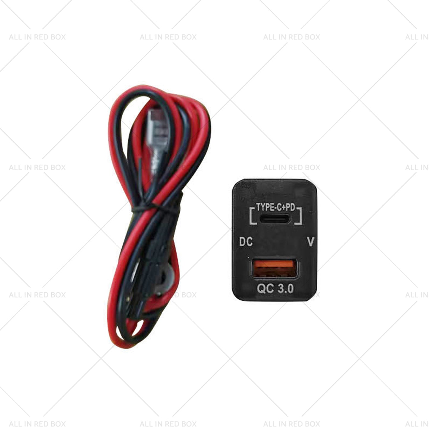 {{ TYPE C VOLT QC 3. 0 USB CHARGER Suitable for Toyota Hilux Prado BLUE LED 12v }} - Buy Car Parts Online at {{ Kaka Auto Parts }}.