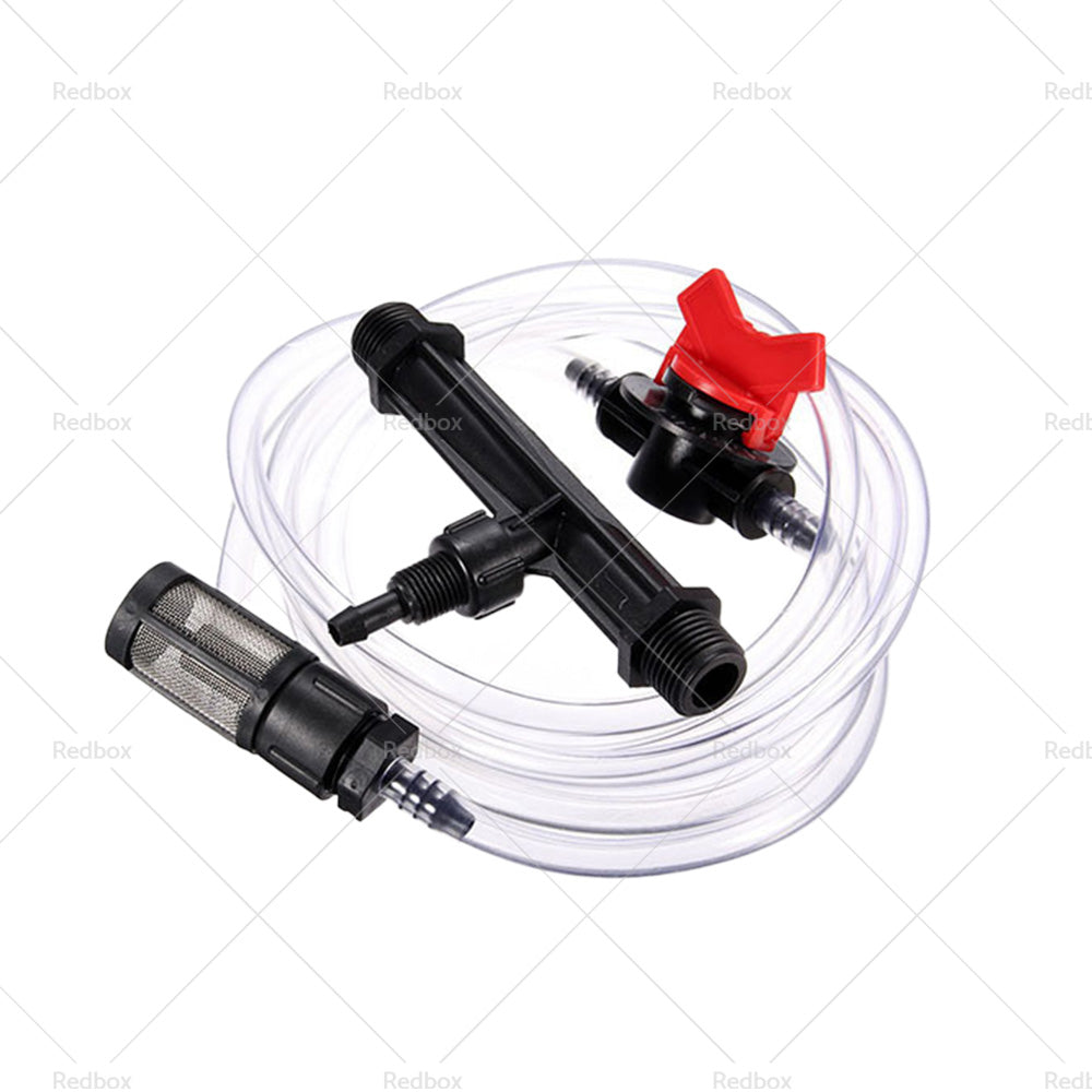1/2 3/4 Irrigation Venturi Fertilizer Kit Injector Water Tube Switch Filter