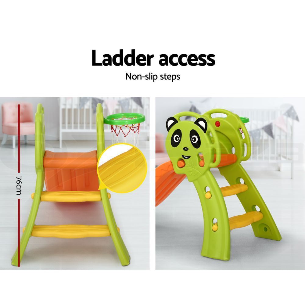 Keezi Kids Slide Set Basketball Hoop Activity Center Outdoor Playground Toys