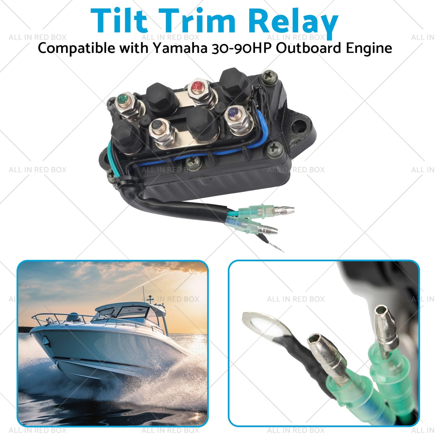 {{ 6H181950000 Tilt Trim Relay Suitable for Yamaha 30-90HP Outboard Engine 92-06 }} - Buy Car Parts Online at {{ Kaka Auto Parts }}.