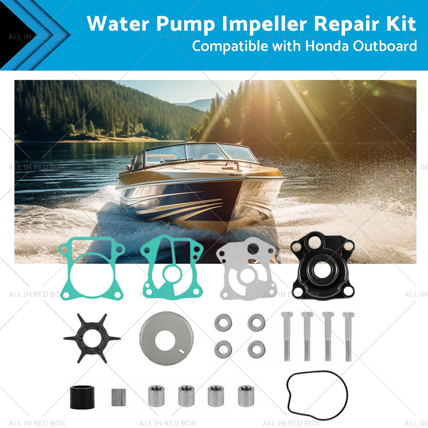 {{ Water Pump Impeller Repair Kit Suitable BF40A BF50A for Honda Outboard 40Hp 50Hp }} - Buy Car Parts Online at {{ Kaka Auto Parts }}.