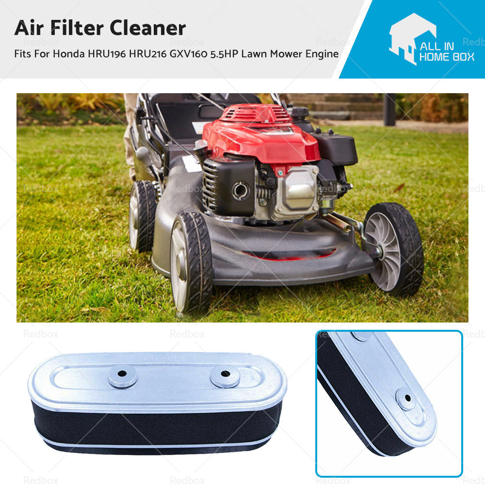 Air Filter Cleaner For Honda HRU196 HRU216 GXV160 5. 5HP Lawn Mower Engine
