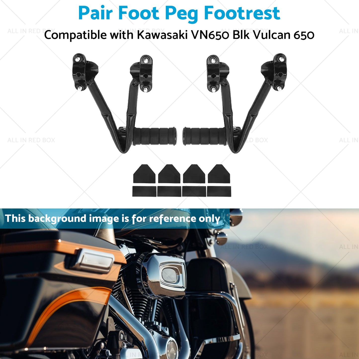{{ Rear Passenger Foot Peg Bracket Suitable For Kawasaki VN650 2015 Blk Vulcan 650 }} - Buy Car Parts Online at {{ Kaka Auto Parts }}.