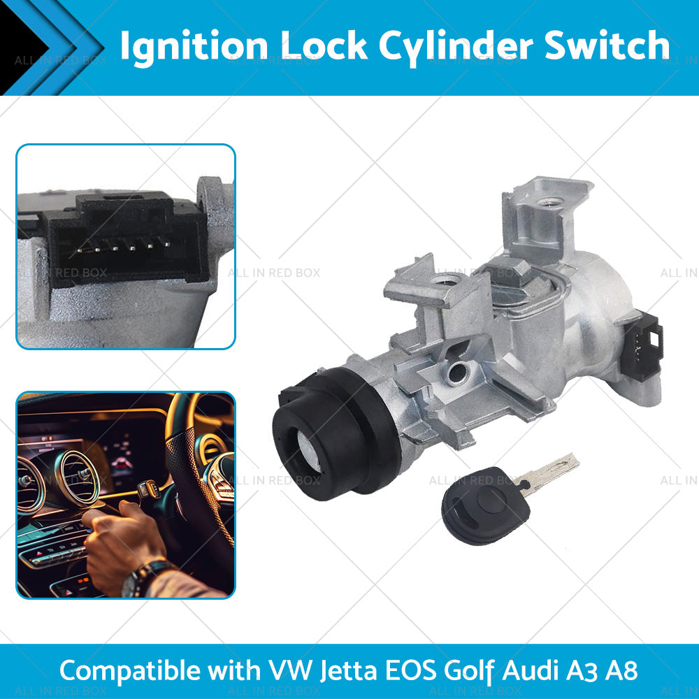 {{ Ignition Lock Cylinder Switch and Housing Assemby w Key Suitable for VW Audi A3 }} - Buy Car Parts Online at {{ Kaka Auto Parts }}.