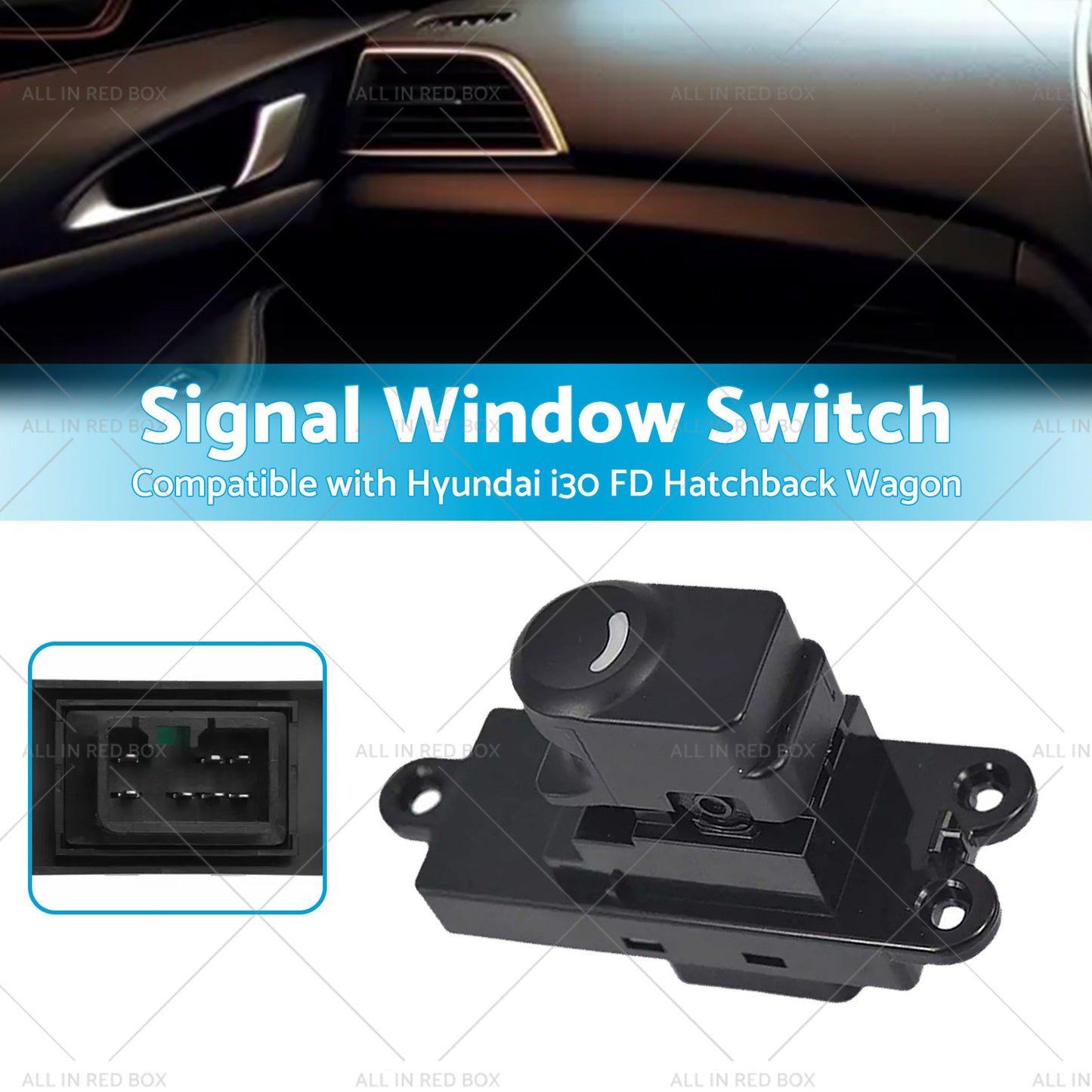 {{ Rear Door Window Switch Suitable For Hyundai I30 FD Hatchback Wagon 2007-2012 }} - Buy Car Parts Online at {{ Kaka Auto Parts }}.