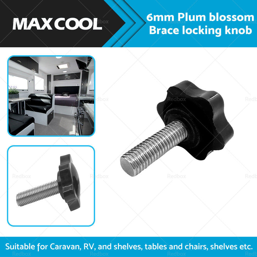 {{ Suitable For Caravan RV 6mm Plum Blossom 1X Carefree Awning Brace Locking Knob }} - Buy Car Parts Online at {{ Kaka Auto Parts }}.