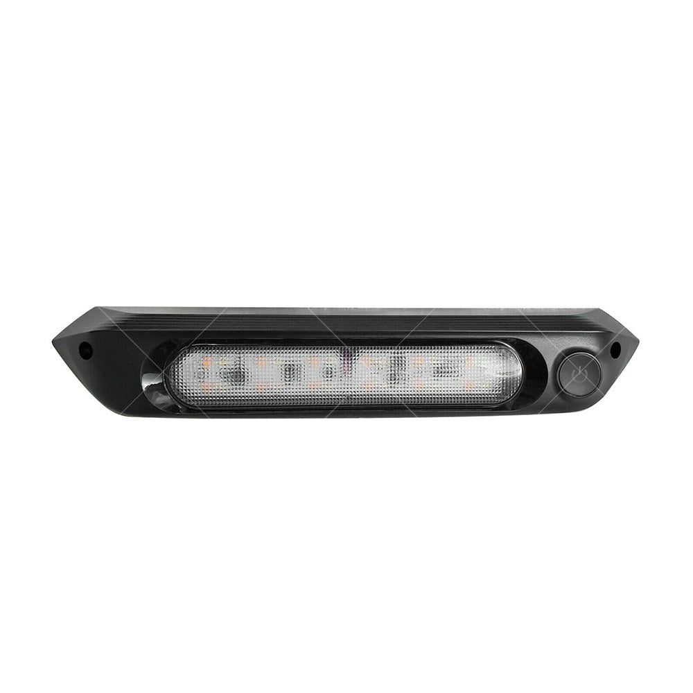 287MM DUAL LED BUG LIGHT 12 or 24V AWNING LIGHT AMBER or WHITE LIGHTS W or SWITCH