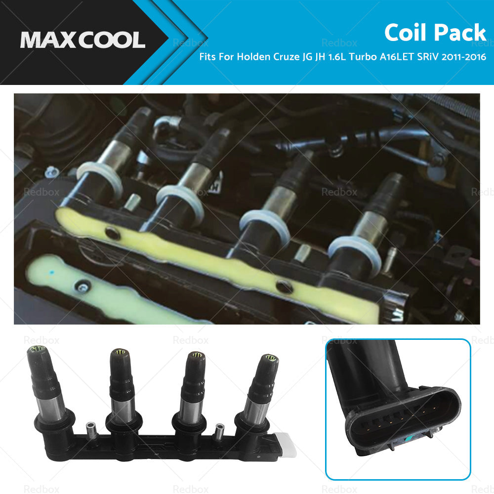 Ignition Coil Pack Fit For Holden Cruze JG JH 1. 6L Turbo A16LET SRiV 2011-2016