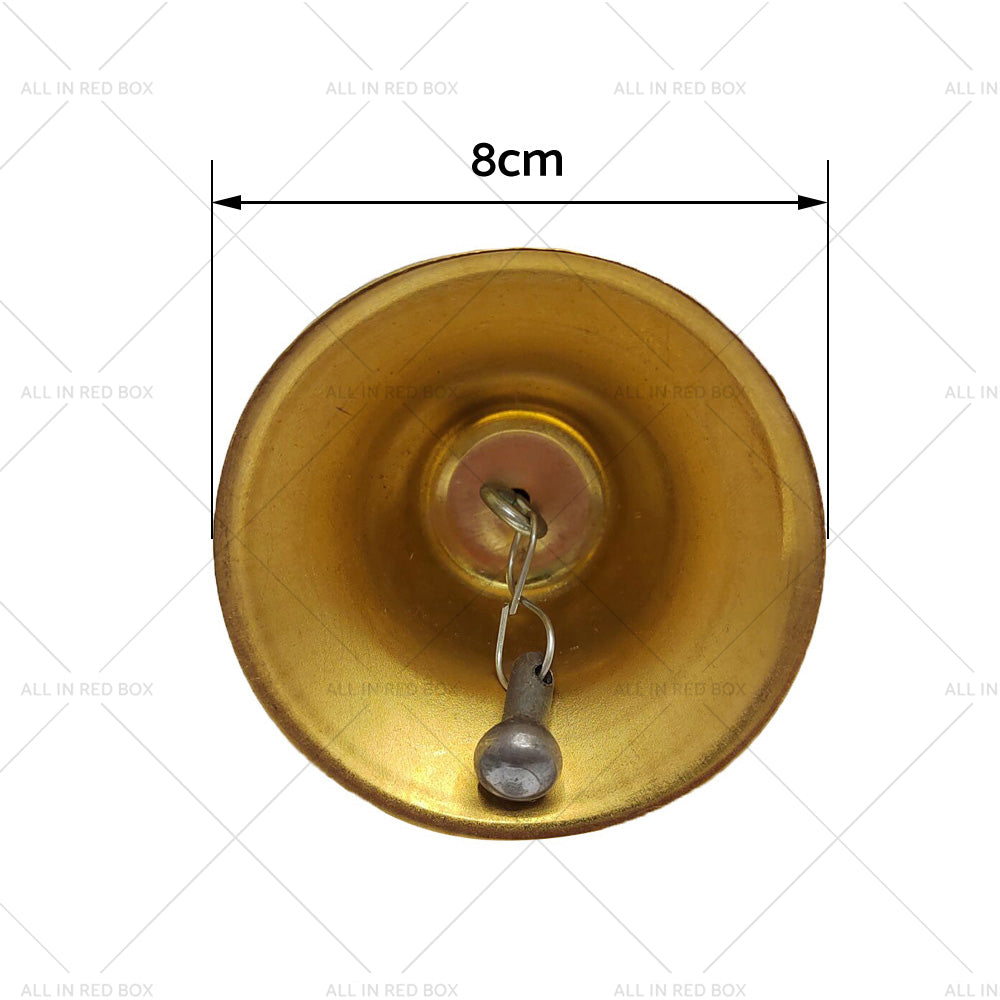 Brass Hand Bell Loud Call Bell Handbell Desk Ringbell for Wedding Festival