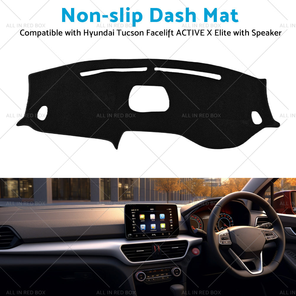 {{ Non-Slip Dash Mat Suitable For Hyundai Tucson TL Active X Elite w Speaker 18-21 }} - Buy Car Parts Online at {{ Kaka Auto Parts }}.